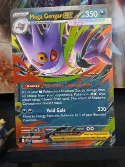 Mega Gengar EX 056/094 Me02: Phantasmal Flames Pokemon Card - Image 2