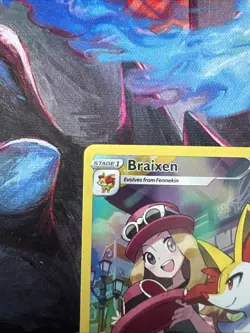 Braixen TG01/TG30 Silver Tempest Trainer Gallery Holo Ultra Rare Pokemon Card NM - Image 2