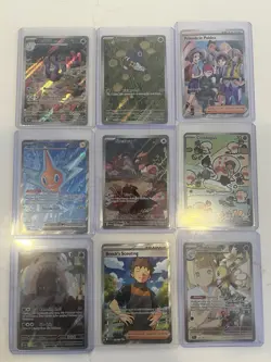 Pokemon TCG SIR And Full Art Lot Ex, And Trainers 9 Cards - Image 1