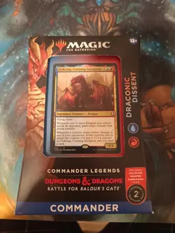 MTG Commander Legends Battle for Baldurs Gate DRACONIC DISSENT Sealed, FREE SHIP - Image 1