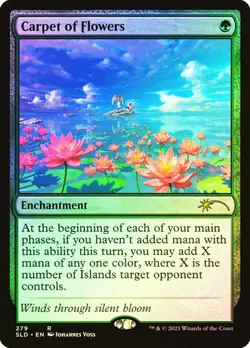 Magic The Gathering MTG CARPET OF FLOWERS FOIL Secret Lair NM - Image 1