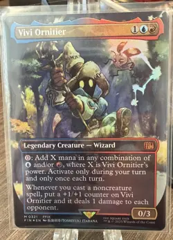 MTG Magic: The Gathering Final Fantasy Vivi Ornitier (Borderless) Foil 0321 FIN - Image 1