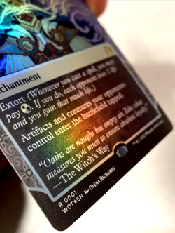 MTG Blind Obedience FOIL Wilds of Eldraine: Enchanting Tales 0001 NM - Image 2