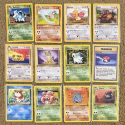 Pokemon Cards Jungle Series Lot Of 12 1st Edition WOTC 1999-2000 Vintage - Image 1