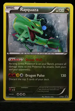 2015 Pokemon XY Promos- XY64 Rayquaza Black Star Promo - Image 1