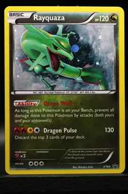 2015 Pokemon XY Promos- XY64 Rayquaza Black Star Promo - Image 2