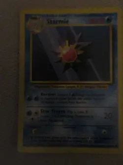 Pokemon TCG Starmie Base Set 64/102 Regular Unlimited Common - Image 1