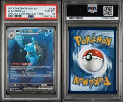 Pokemon Blastoise ex #200/165 SV151 Special Illustration Rare Holo PSA 10 Engli. - Image 3