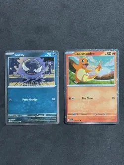 Pokemon TCG Charmander 020/217 & Gastly 123/217 Cosmo Holo Promo Ascended Heroes - Image 1