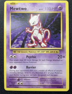 Pokemon Mewtwo 51/108 Non-Holo Rare XY Evolutions NM / LP - Image 1
