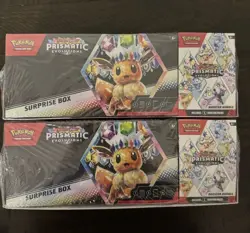 Sam’s Club Pokemon Prismatic Evolutions Surprise Box & Booster Bundle X2 - Image 1