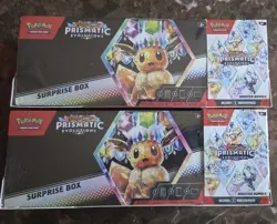 LOT OF 2 Pokemon Prismatic Evolutions Surprise Box & Booster Bundle Sams Club - Image 1