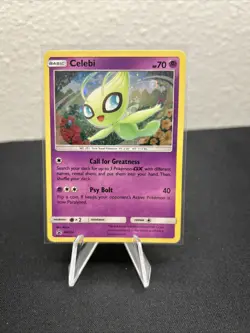 Pokemon TCG Celebi SM224 Black Star Promo Cosmos Holo LP Stunning Swirl ⭐💫 - Image 1