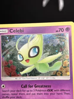 Pokemon TCG Celebi SM224 Black Star Promo Cosmos Holo LP Stunning Swirl ⭐💫 - Image 3