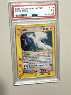 Pokemon Aquapolis Lugia 149/147 Secret Rare Holo PSA 5 EX English - Image 1