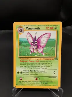 English Venomoth 29/64 Jungle Set - Unlimited Non-Holo Rare NM - Pokemon TCG - Image 1
