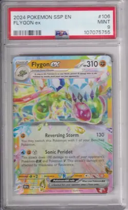 POKEMON 2024 SSP EN FLYGON ex (PSA 9) - Image 1