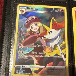 Braixen TG01/TG30 NM Silver Tempest Trainer Gallery Ultra Rare Pokemon Card - Image 1