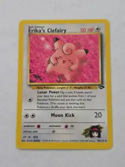 2000 Pokemon Gym Challenge 40/132 Erika's Clefairy Uncommon - Image 1
