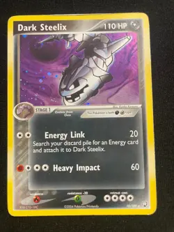 Dark Steelix 10/109 | 2004 Pokemon EX Team Rocket Returns Reverse Holo | MP/HP - Image 1