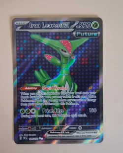 Pokemon TCG Iron Leaves 186/162 - Temporal Forces Rare Holo - NM/M Pack Fresh - Image 1