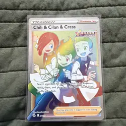 Chili & Cilan & Cress 273/264 Secret Rare Rainbow Holo Near Mint Fusion Strike - Image 1