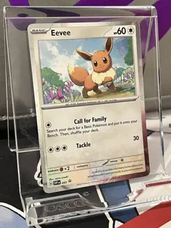 Eevee 043 Sv: Scarlet & Violet Black Star Cosmos Holo Promo - Pokemon TCG - Image 5