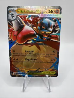 Mega Lucario ex - Double Rare ME01: Mega Evolution 077/132 POKEMON TCG - Image 1