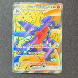Cynthia's Garchomp Ex 215/182 Ultra Rare SV10: Destined Rivals Pokemon TCG - Image 1