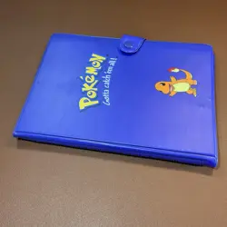 Pokemon Collectors Album Binder/Folder, Vtg 1999 ~ Binder Only ~ Charmander Blue - Image 4