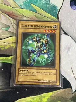 Elemental Hero Sparkman Yugioh DP1-EN004 Yu Gi Oh card 1st Edition Yu-Gi-Oh - Image 1
