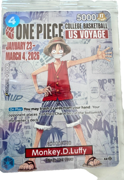 Monkey.D.Luffy (055) (College Basketball US Voyage) P-055 One Piece Promotion... - Image 1