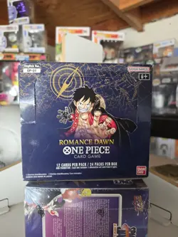 One Piece Romance Dawn Booster Box OP-01 1st Wave English Blue Bottom EMPTY BOX - Image 1