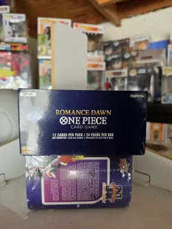 One Piece Romance Dawn Booster Box OP-01 1st Wave English Blue Bottom EMPTY BOX - Image 3