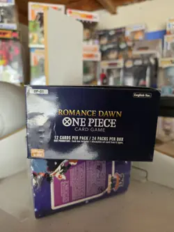 One Piece Romance Dawn Booster Box OP-01 1st Wave English Blue Bottom EMPTY BOX - Image 5
