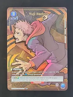 Yuji Itadori (006) R* Blue Alt Art Jujutsu Kaisen Union Arena TCG - Image 1