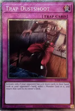 RA04-EN121 TRAP DUSTSHOOT PLATINUM SECRET RARE 1ST EDITION YuGiOh CARD - Image 1