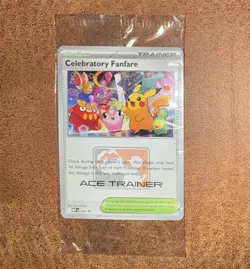 Pokemon TCG Celebratory Fanfare - Ace Trainer Reward Card SEALED - Image 1