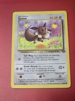 Eevee Pokemon Jungle TCG Card 51/64 Vintage 1999 Wizards - Image 1