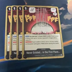 OP13-098 Never Existed In The First Place - English Uncommon Playset 4x Cards - Image 1