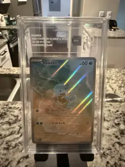 Pokemon TCG Squirtle Illustration Rare Card 170/165 Scarlet & Violet 151 TAG 10 - Image 1