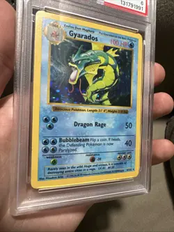 PSA 6 Shadowless Gyarados 6/102 Base Holo 1999 Pokemon Card Vintage - Image 2