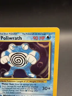 Poliwrath 13/102 Base Set Holo Pokemon Card WOTC 1999-2000 4th Print - LP - Image 3