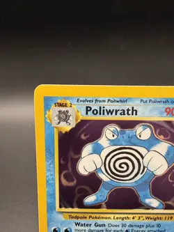 Poliwrath 13/102 Base Set Holo Pokemon Card WOTC 1999-2000 4th Print - LP - Image 5