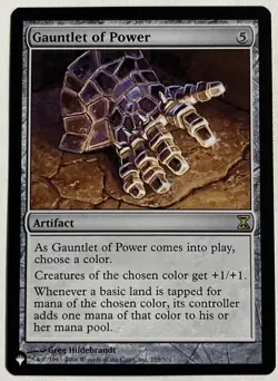 1x Gauntlet of Power 255 Regular NM The List Reprints MTG Magic The Gathering - Image 1