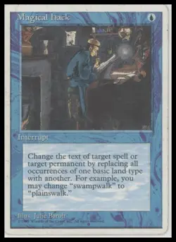 Magical Hack - 4th Edition | MTG Blue Instant | Vintage Magic - Image 1