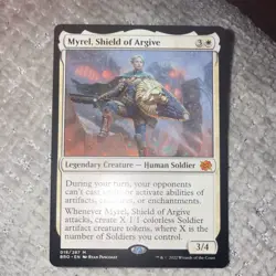 Magic: The Gathering Myrel Shield of Argive Brothers' War Mythic White 018/287 - Image 1