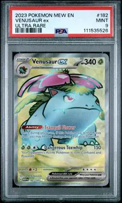 2023 POKEMON MEW EN-151 182 VENUSAUR EX ULTRA RARE - Image 1