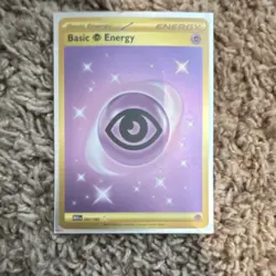 Pokemon Basic Psychic Energy Foil Secret Rare Sv: Scarlet & Violet 151 207/165 - Image 1