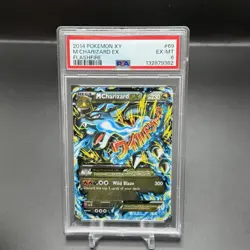 2014 POKEMON XY FLASHFIRE #69 M CHARIZARD EX PSA 6 - Image 1